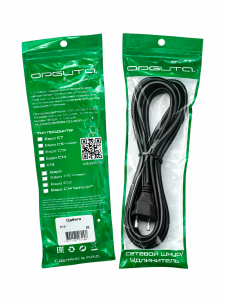 Орбита OT-ELS05 Черный сетевой шнур (С7/2.5А) -1м